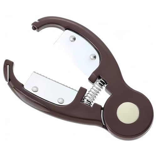 Hopeyhfm Taro-Kastanienschäler,Manuelles Werkzeug zum Schälen von Taro mit rutschfester Griff,Ergonomische Kastanienschere,Arbeitssparender Kastanienschalen-Clip für Kartoffeln,Taro (Braun) von HOPEYHFM