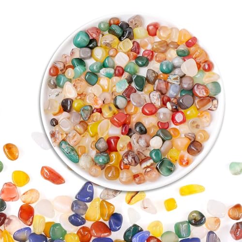 300g Edelsteine für Kinder, 8-12mm Halbedelsteine Mischung, Bunt Trommelsteine, Glückssteine, Kinder Schatzsuche für Dekoration, Edelsteinspiel, Kindergeburtstag 300g Edelsteine für Kinder, 8-12mm Halbedelsteine Mischung, Bunt Trommelsteine, Glückssteine, Kinder Schatzsuche für Dekoration, Edelsteinspiel, Kindergeburtstag von HOPNKN