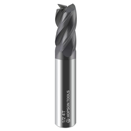 HOPSON TOOLS HRC 55-Grad-Vierkant-Hartmetall-Fräser, 1/2 Zoll, Vierkant-Ende, 4-Flöten, TiALN-Beschichtung, CNC-Stahlfräser, 1 Stück HOPSON TOOLS HRC 55-Grad-Vierkant-Hartmetall-Fräser, 1/2 Zoll, Vierkant-Ende, 4-Flöten, TiALN-Beschichtung, CNC-Stahlfräser, 1 Stück von HOPSON TOOLS