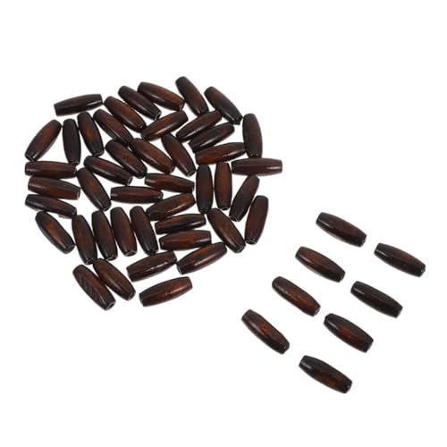 100 Stück Oval Holzperlen Ahorn Große Diy Spacer Perlen für Schmuck Makramee und Dekoration Robuste Handgefertigte Unbehandelte Holzperlen für Projekte 100 Stück Oval Holzperlen Ahorn Große Diy Spacer Perlen für Schmuck Makramee und Dekoration Robuste Handgefertigte Unbehandelte Holzperlen für Projekte von HORIALENCE