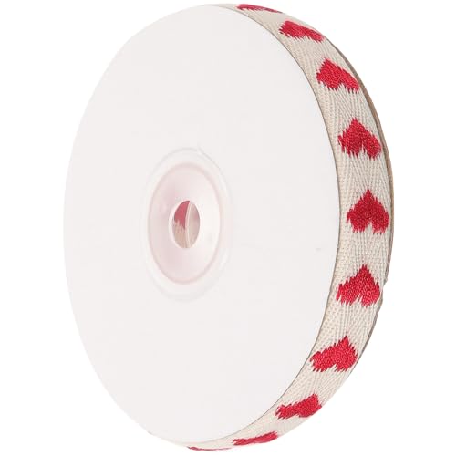 HORIALENCE 1 Rolle Liebe Stickgürtel Band zum Verpacken Bänder zum Basteln Herzen gestaltetes Paketband festliches Band Präsentieren Sie ein Wickelband Bogenband Polyester Baumwolle HORIALENCE 1 Rolle Liebe Stickgürtel Band zum Verpacken Bänder zum Basteln Herzen gestaltetes Paketband festliches Band Präsentieren Sie ein Wickelband Bogenband Polyester Baumwolle von HORIALENCE