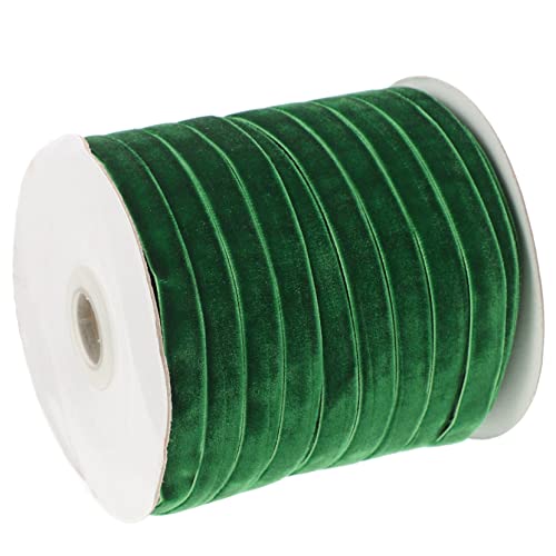 HORIALENCE 1 Rolle Samtband für Hochzeitsdekoration und Bastelprojekte Breit Yards Leuchtendem Grün für Geschenkschleifen Blumensträuße und DIY Haarclips HORIALENCE 1 Rolle Samtband für Hochzeitsdekoration und Bastelprojekte Breit Yards Leuchtendem Grün für Geschenkschleifen Blumensträuße und DIY Haarclips von HORIALENCE