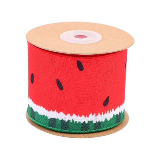 HORIALENCE 1 Rolle Wassermelonen Dekoband Yards DIY Bastelband für Schleifen Geschenkverpackung und Festivaldekoration für Sommerpartys und Kreative Projekte HORIALENCE 1 Rolle Wassermelonen Dekoband Yards DIY Bastelband für Schleifen Geschenkverpackung und Festivaldekoration für Sommerpartys und Kreative Projekte von HORIALENCE