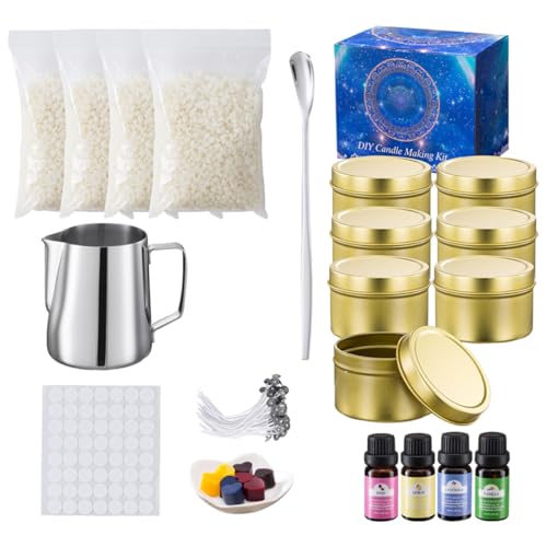 HORIALENCE 1 Satz DIY Duftkerzen Set Kerzenherstellung Zubehör für Anfänger Bienenwachs Duftölen und Dochten für Kreative Bastelprojekte Zuhause HORIALENCE 1 Satz DIY Duftkerzen Set Kerzenherstellung Zubehör für Anfänger Bienenwachs Duftölen und Dochten für Kreative Bastelprojekte Zuhause von HORIALENCE