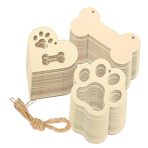 HORIALENCE 1 Satz DIY Holzschneider Herzform Hundeknochen und Pfoten Holzstücke mit Schnur Unlackierte Holzverzierungen für Bastelprojekte und Kreative Dekorationen HORIALENCE 1 Satz DIY Holzschneider Herzform Hundeknochen und Pfoten Holzstücke mit Schnur Unlackierte Holzverzierungen für Bastelprojekte und Kreative Dekorationen von HORIALENCE