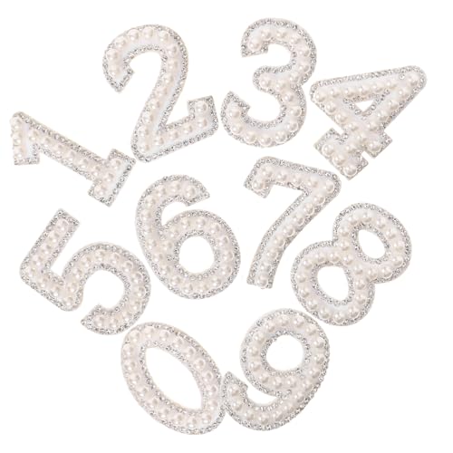HORIALENCE 1 Satz Perlen Zahlenaufnähern Dekorative Bügel Patches für DIY Kleidung Zahlen für Taschen Jacken und Accessoires HORIALENCE 1 Satz Perlen Zahlenaufnähern Dekorative Bügel Patches für DIY Kleidung Zahlen für Taschen Jacken und Accessoires von HORIALENCE