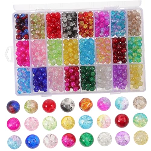 HORIALENCE 1 Schachtel Bunte Glasperlen für DIY Armbänder und Handwerksprojekte Praktischer Aufbewahrungsbox Langlebig und Vielseitig Einsetzbar für Kreative Bastelideen von HORIALENCE