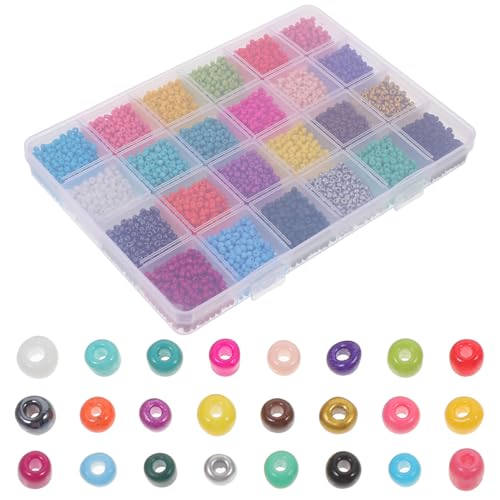 HORIALENCE 1 Schachtel Farben Glasperlen für DIY Schmuckherstellung Langlebige und Verschleißfeste Perlen für Armbänder und für Kreative Bastelprojekte HORIALENCE 1 Schachtel Farben Glasperlen für DIY Schmuckherstellung Langlebige und Verschleißfeste Perlen für Armbänder und für Kreative Bastelprojekte von HORIALENCE