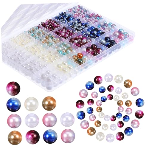 HORIALENCE 1 Schachtel Perlen für Schmuckherstellung Lochperlen Set Farbverlauf für DIY Schmuckdesign Leicht Vielseitig und Kreativ Einsetzbar von HORIALENCE