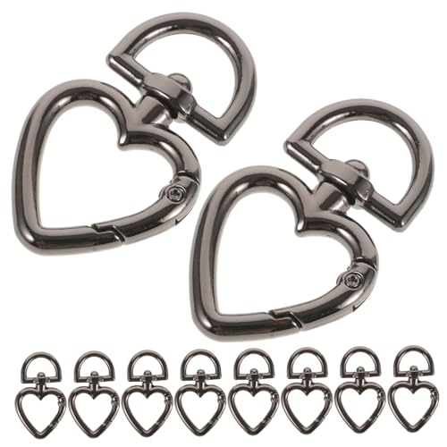 HORIALENCE 10 Stück D Förmiger Federclip Schlüsselanhänger Zinklegierung Drehbarer D Herzverschluss für Taschen Rucksäcke und DIY Projekte Hochfeste und Korrosionsbeständige Schnallen HORIALENCE 10 Stück D Förmiger Federclip Schlüsselanhänger Zinklegierung Drehbarer D Herzverschluss für Taschen Rucksäcke und DIY Projekte Hochfeste und Korrosionsbeständige Schnallen von HORIALENCE