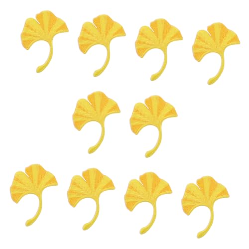 HORIALENCE 10 Stück Ginkgo Bügelflicken Selbstklebende Applikationen für Kleidung DIY Deko für Taschen Jacken und Mehr Hochwertige Stickerei mit Leuchtenden Farben und Langlebigem Material HORIALENCE 10 Stück Ginkgo Bügelflicken Selbstklebende Applikationen für Kleidung DIY Deko für Taschen Jacken und Mehr Hochwertige Stickerei mit Leuchtenden Farben und Langlebigem Material von HORIALENCE