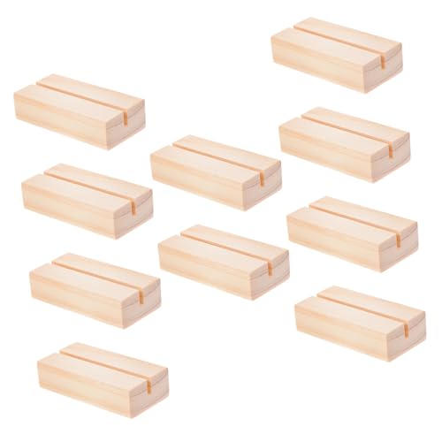 HORIALENCE 10 Stück Holz Tischkartenhalter Slot für Postkarten Menükarten Fotos Robuster Halter für Hochzeiten Partys und Vielseitig Einsetzbar HORIALENCE 10 Stück Holz Tischkartenhalter Slot für Postkarten Menükarten Fotos Robuster Halter für Hochzeiten Partys und Vielseitig Einsetzbar von HORIALENCE