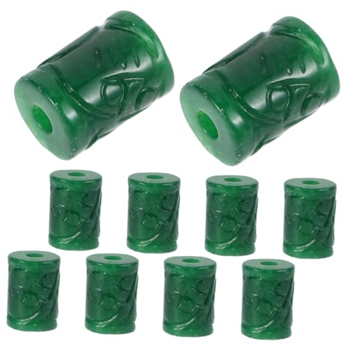 HORIALENCE 10 Stück Jadezubehör spärliche Perlen DIY Spacer-Perlen-Charms runde lose Perlen Naturperlen für die Schmuckherstellung Afrikanische Perlen Spacer Perlen Behandlung von Jade Grün HORIALENCE 10 Stück Jadezubehör spärliche Perlen DIY Spacer-Perlen-Charms runde lose Perlen Naturperlen für die Schmuckherstellung Afrikanische Perlen Spacer Perlen Behandlung von Jade Grün von HORIALENCE
