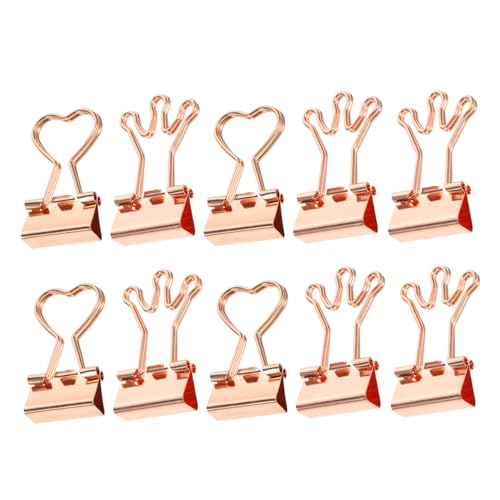 HORIALENCE 10 Stück Kleine Büroklammern Bunte Klammern für Dokumente Notizen und Karten für Büro Schule und Zuhause Herz und Krone Roségold HORIALENCE 10 Stück Kleine Büroklammern Bunte Klammern für Dokumente Notizen und Karten für Büro Schule und Zuhause Herz und Krone Roségold von HORIALENCE
