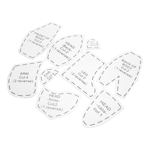 HORIALENCE 10 Stück Nähanleitung Für Quilt Memory Bear Schnittmuster Zum Pflanzen Und Säen Schablone Für Schüssel Gemütliche Nähvorlagen Schnittmuster Für Stofftiere Nähzubehör von HORIALENCE
