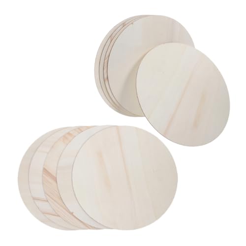 HORIALENCE 10 Stück Runde Holzspäne Wohnkultur Bastelkreise Rundes Holzschild Runde Anzeigescheiben Holzbretter Zum Basteln Rohlinge Für Untersetzer Aus Holz Holzhandwerkskreise Beige Hölzern HORIALENCE 10 Stück Runde Holzspäne Wohnkultur Bastelkreise Rundes Holzschild Runde Anzeigescheiben Holzbretter Zum Basteln Rohlinge Für Untersetzer Aus Holz Holzhandwerkskreise Beige Hölzern von HORIALENCE