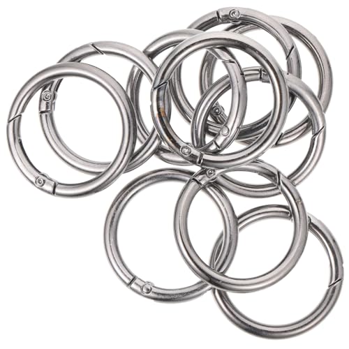 HORIALENCE 10 Stück Teiliges Flacher Metall Schlüsselringe aus Langlebiger Sicher Schließend Formstabil für DIY Schlüsselanhänger und Bastelprojekte zum Selbermachen und Verschenken HORIALENCE 10 Stück Teiliges Flacher Metall Schlüsselringe aus Langlebiger Sicher Schließend Formstabil für DIY Schlüsselanhänger und Bastelprojekte zum Selbermachen und Verschenken von HORIALENCE