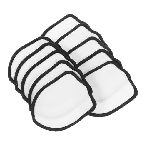HORIALENCE 10 Stück Thermaltransferdruckstickstück Flicken zum Aufbügeln niedlich Hut-Patch Hutflicken zum Aufbügeln kleine Flicken zum Aufbügeln Flicken aufbügeln Patch-Hut Polyester Weiß von HORIALENCE