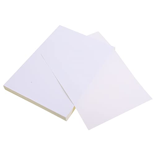 HORIALENCE 100 Blatt Selbstklebende Druckpapier Etiketten Blanko Aufkleber für Tintenstrahldrucker für Kunstprojekte Preisetiketten und Mehrzwecknutzung von HORIALENCE
