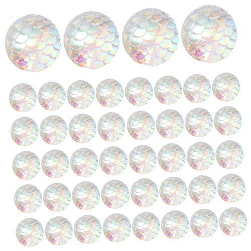 HORIALENCE 100 Stück Cabochons mit flachem Rücken Kuppelperlen Cabochons aus Harz Meerjungfrau-Charme runde Cabochons mit flacher Rückseite Meerjungfrau-Perlen Plastik Weiß HORIALENCE 100 Stück Cabochons mit flachem Rücken Kuppelperlen Cabochons aus Harz Meerjungfrau-Charme runde Cabochons mit flacher Rückseite Meerjungfrau-Perlen Plastik Weiß von HORIALENCE