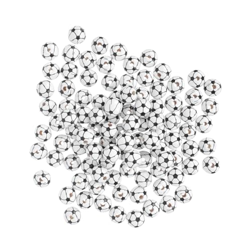 HORIALENCE 100 Stück DIY Fußball Holzperlen für Armbänder und Bastelprojekte Bastelmaterialien für Sportpartys und Kreative Dekorationen HORIALENCE 100 Stück DIY Fußball Holzperlen für Armbänder und Bastelprojekte Bastelmaterialien für Sportpartys und Kreative Dekorationen von HORIALENCE