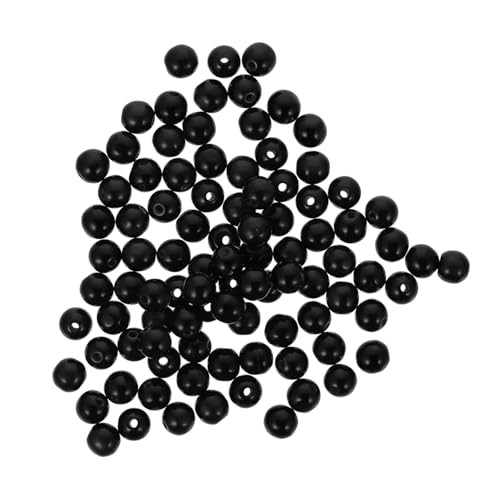 HORIALENCE 100 Stück Katzenaugen Resin Perlen Schwarz Runde Spacer Perlen für DIY Schmuckherstellung Armband Zubehör mit Glatter Oberfläche und Langlebiger Farbe HORIALENCE 100 Stück Katzenaugen Resin Perlen Schwarz Runde Spacer Perlen für DIY Schmuckherstellung Armband Zubehör mit Glatter Oberfläche und Langlebiger Farbe von HORIALENCE