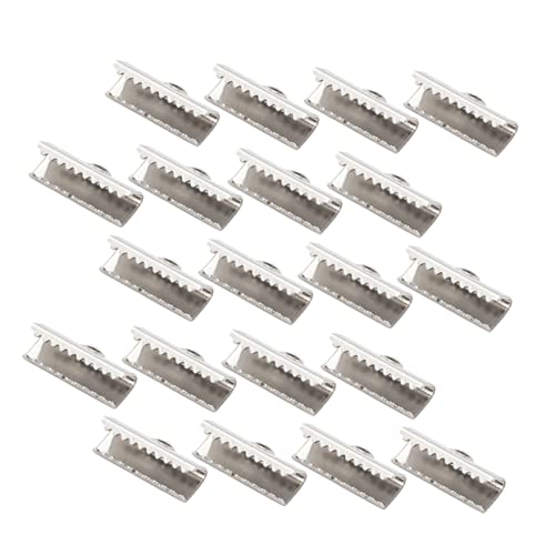 HORIALENCE 100 Stück Klemmen für Schmuckherstellung Pinch Crimp Ends für Armbänder und DIY Projekte Langlebig und Rostfrei Geeignet für Bänder und Mehr von HORIALENCE
