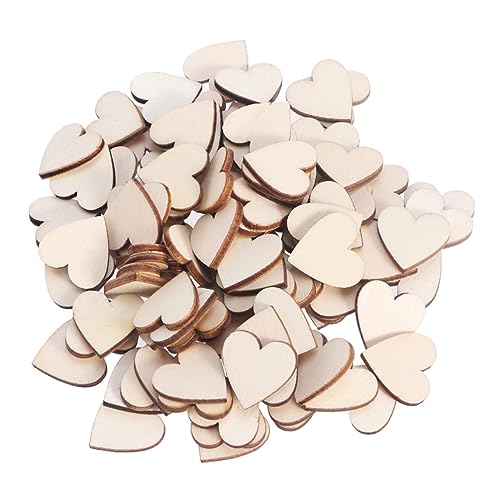 HORIALENCE 100 Stück Leere Holzscheiben Herzform für DIY Bastelprojekte Naturfarben für Hochzeitsdeko Scrapbooking und Dekoration HORIALENCE 100 Stück Leere Holzscheiben Herzform für DIY Bastelprojekte Naturfarben für Hochzeitsdeko Scrapbooking und Dekoration von HORIALENCE