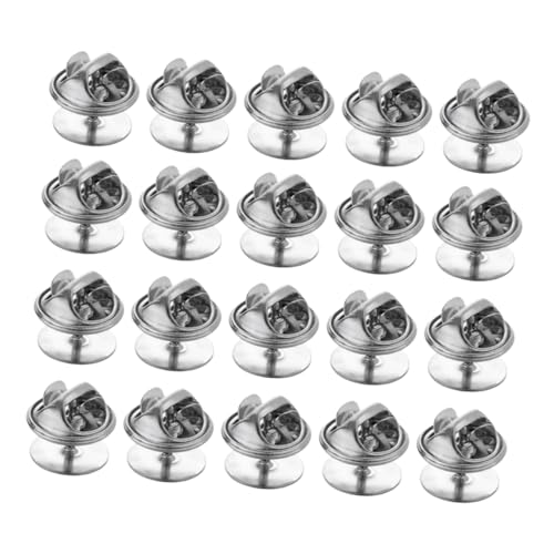 HORIALENCE 100 Stück Nickelfreie Krawattennadeln mit Schmetterlingsverschluss für Anstecker Abzeichen und DIY Bastelprojekte Einfach zu Verwenden ohne Werkzeug Erforderlich von HORIALENCE