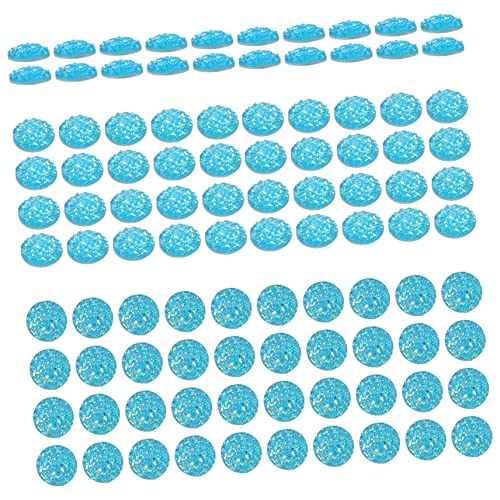 HORIALENCE 100 Stück Runde Resin Patches Gemischten Farben DIY Schmuckzubehör für Kreative Projekte Wasserfest und Hitzebeständig für Anhänger und Handarbeiten von HORIALENCE