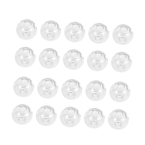 HORIALENCE 100 Stück Transparente Hohlglas Kugeln mit Gerade Loch Feine Glas Schmuck Zubehör für DIY Ohrringe Halsketten Armbänder Handgemachte Dekorationen und Schmuckherstellung HORIALENCE 100 Stück Transparente Hohlglas Kugeln mit Gerade Loch Feine Glas Schmuck Zubehör für DIY Ohrringe Halsketten Armbänder Handgemachte Dekorationen und Schmuckherstellung von HORIALENCE