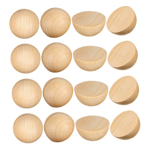 HORIALENCE 100 Stück Unlackierte Halbkugeln Holz für Diy Projekte Natürliche Bastelmaterialien zum Dekorieren und Gestalten von Partys HORIALENCE 100 Stück Unlackierte Halbkugeln Holz für Diy Projekte Natürliche Bastelmaterialien zum Dekorieren und Gestalten von Partys von HORIALENCE