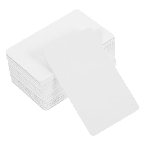 HORIALENCE 100 Stücke Pvc Weiße Karte Blankokarten Pvc Karten Pvc Visitenkarten Blanko Visitenkarten Visitenkarten Blanko von HORIALENCE