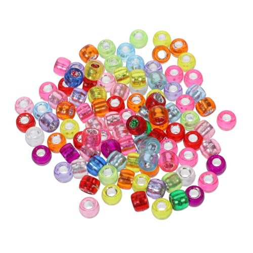 HORIALENCE 1000 Stück Acryl Barrel Beads mit Großem Loch Bunte DIY Schmuckperlen für Armbänder Halsketten Leichte Langlebige Spacer Beads zum Auffädeln und Basteln von Accessoires HORIALENCE 1000 Stück Acryl Barrel Beads mit Großem Loch Bunte DIY Schmuckperlen für Armbänder Halsketten Leichte Langlebige Spacer Beads zum Auffädeln und Basteln von Accessoires von HORIALENCE