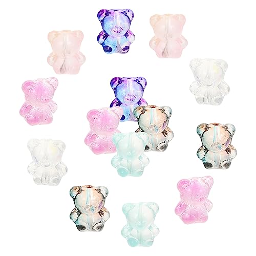 HORIALENCE 100Stücke Bärenperlen für Schmuckherstellung DIY Anhänger mit Glasperlen für Armbänder Halsketten und Ohrringe Bastelzubehör HORIALENCE 100Stücke Bärenperlen für Schmuckherstellung DIY Anhänger mit Glasperlen für Armbänder Halsketten und Ohrringe Bastelzubehör von HORIALENCE