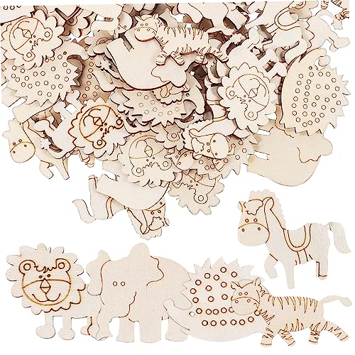 HORIALENCE 100Stücke Holztiere Holzverzierungen für DIY Handwerk Tierische Holzausschnitte zum Basteln Scrapbooking und Dekoration Vielseitig Einsetzbar HORIALENCE 100Stücke Holztiere Holzverzierungen für DIY Handwerk Tierische Holzausschnitte zum Basteln Scrapbooking und Dekoration Vielseitig Einsetzbar von HORIALENCE