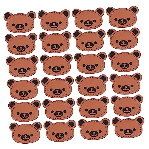 HORIALENCE 100Stücke PU Bär Kopf Etiketten Handgemachte Kleidung Labels für DIY Patchwork Accessoires für Nähen Taschen Kleidung Kinderspielzeug HORIALENCE 100Stücke PU Bär Kopf Etiketten Handgemachte Kleidung Labels für DIY Patchwork Accessoires für Nähen Taschen Kleidung Kinderspielzeug von HORIALENCE