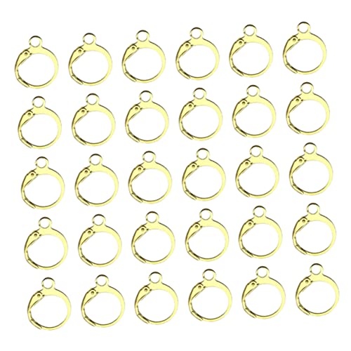 HORIALENCE 100Stücke Runde Hebel Ohrring Haken DIY Schmuck Zubehör Hochwertigem für Schmuckherstellung Vergoldete Ohrhaken für Kreative Designs und Anlässe HORIALENCE 100Stücke Runde Hebel Ohrring Haken DIY Schmuck Zubehör Hochwertigem für Schmuckherstellung Vergoldete Ohrhaken für Kreative Designs und Anlässe von HORIALENCE