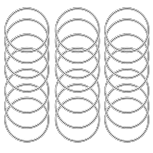 HORIALENCE 100Stücke Teiliges Schlüsselring Runde Schlüsselanhänger Ringe für Schlüssel DIY Handwerk Außendurchmesser und Langlebig für Taschen Lanyards von HORIALENCE