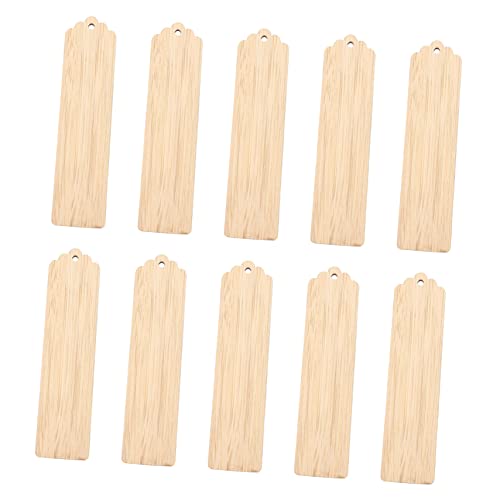 HORIALENCE 10Stücke DIY Lesezeichen Unbehandeltem Holz Blanko Bastel Lesezeichen mit Löchern Kreative Ornamente für Dekorationen bei Partys HORIALENCE 10Stücke DIY Lesezeichen Unbehandeltem Holz Blanko Bastel Lesezeichen mit Löchern Kreative Ornamente für Dekorationen bei Partys von HORIALENCE