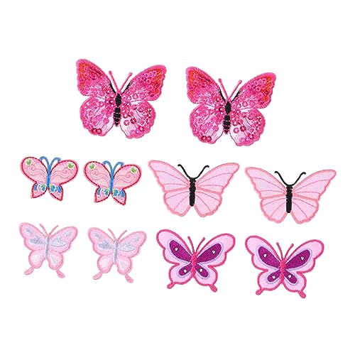 HORIALENCE 10Stücke DIY Schmetterling Applikation Tiermuster Patches für Jeans und Taschen für Kreative Nähprojekte und Gestaltung HORIALENCE 10Stücke DIY Schmetterling Applikation Tiermuster Patches für Jeans und Taschen für Kreative Nähprojekte und Gestaltung von HORIALENCE