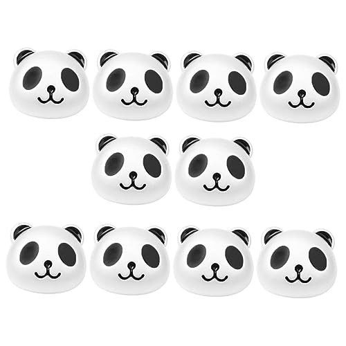 HORIALENCE 10Stücke Panda DIY Schmuck Perlen für Haarschmuck Dekorative Perlen für Kunst und Handwerk für Kreative DIY Projekte von HORIALENCE