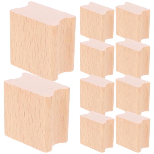 HORIALENCE 10Stücke Quadratische Holzstempel DIY Handstempel Langlebigem Buchenholz für Kreative Projekte und Kunstwerke als für von HORIALENCE