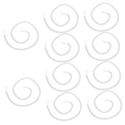 HORIALENCE 10Stücke Teiliges Hängekette mit Schnappklammern Verstellbare Metallkette für Schilder Windspiele und Pflanzgefäße für Innen und Außenbereiche Einfache Installation HORIALENCE 10Stücke Teiliges Hängekette mit Schnappklammern Verstellbare Metallkette für Schilder Windspiele und Pflanzgefäße für Innen und Außenbereiche Einfache Installation von HORIALENCE