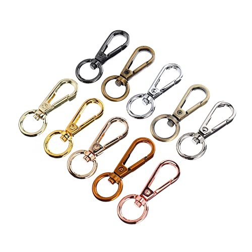 HORIALENCE 10Stücke Teiliges Legierungsverschlüsse für Schlüsselanhänger und Taschen Robuste und Langlebige Hängeschnallen für Handtaschen und Mehr Vielseitig Einsetzbar von HORIALENCE