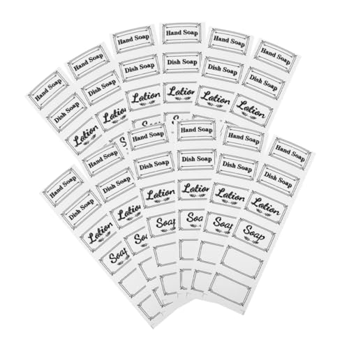 HORIALENCE 12 Blatt Flaschenetikettenaufkleber Transparente Flaschenetiketten Badezimmerspenderflaschenaufkleber Wasserfeste Etiketten Für Badezimmerartikel Wasserfester Etikettenaufkleber HORIALENCE 12 Blatt Flaschenetikettenaufkleber Transparente Flaschenetiketten Badezimmerspenderflaschenaufkleber Wasserfeste Etiketten Für Badezimmerartikel Wasserfester Etikettenaufkleber von HORIALENCE