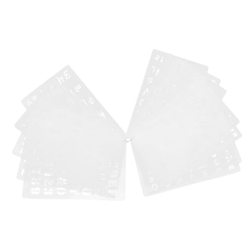 HORIALENCE 12 Stück Schablonen für Malerei Wiederverwendbare Vorlagen für Wandgestaltung Diy Türschilder Heimdekoration und Hochzeiten HORIALENCE 12 Stück Schablonen für Malerei Wiederverwendbare Vorlagen für Wandgestaltung Diy Türschilder Heimdekoration und Hochzeiten von HORIALENCE