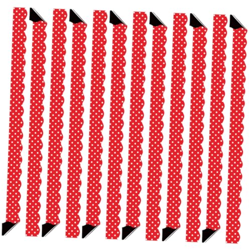 HORIALENCE 12 Stück Teiliges Magnetisches Bordüre Set für Pinnwände Wellenrand Magnetborder für Klassenzimmer und Dekorative Wandverzierung Leuchtenden Farben von HORIALENCE