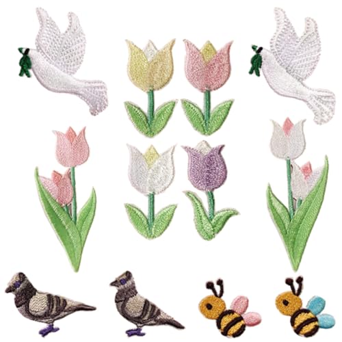 HORIALENCE 12 Stück Teiliges Set Cartoon Applikations Patches zum Aufbügeln Selbstklebende Stickerei Patches für Kleidung Taschen Hüte und DIY Projekte Langlebig und Hautfreundlich HORIALENCE 12 Stück Teiliges Set Cartoon Applikations Patches zum Aufbügeln Selbstklebende Stickerei Patches für Kleidung Taschen Hüte und DIY Projekte Langlebig und Hautfreundlich von HORIALENCE