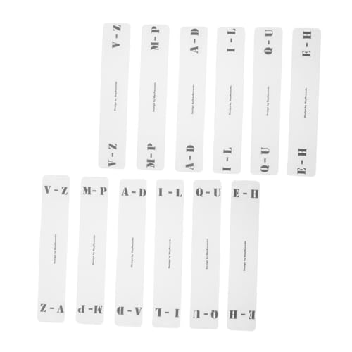 HORIALENCE 12 Stück Vinyl Schallplatten Trennkarten Transparente Organizer für CD Aufbewahrung Horizontale und Vertikale Klassifizierung mit Alphabet für Effiziente Sortierung und von HORIALENCE